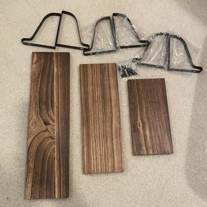 Reclaimed wood shelf (set of 3)